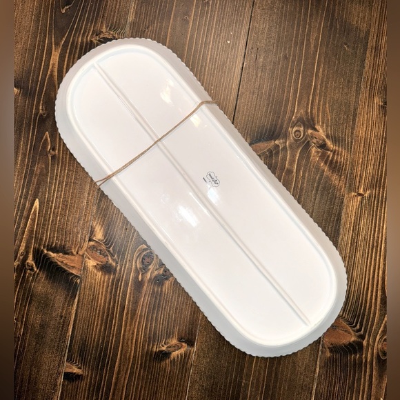 Mud Pie Mr & Mrs Plate & Cheese Knife Wedding Anniversary Serving Gift Set - Picture 5 of 7